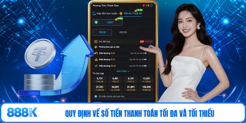 Quy định về số tiền thanh toán tối đa và tối thiểu